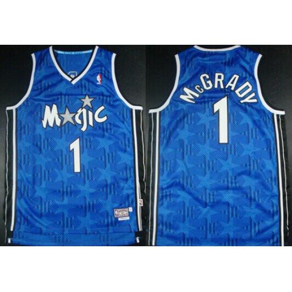 Orlando Magic #1 Tracy McGrady Blue All-Star Swingman Throwback Jersey