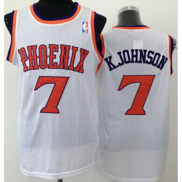 Phoenix Suns #7 Kevin Johnson White Swingman Jersey