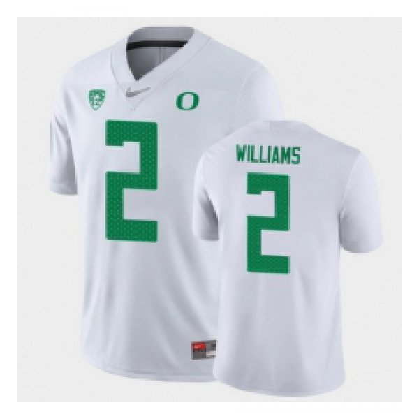 Men Oregon Ducks Devon Williams Game White College Football Jersey