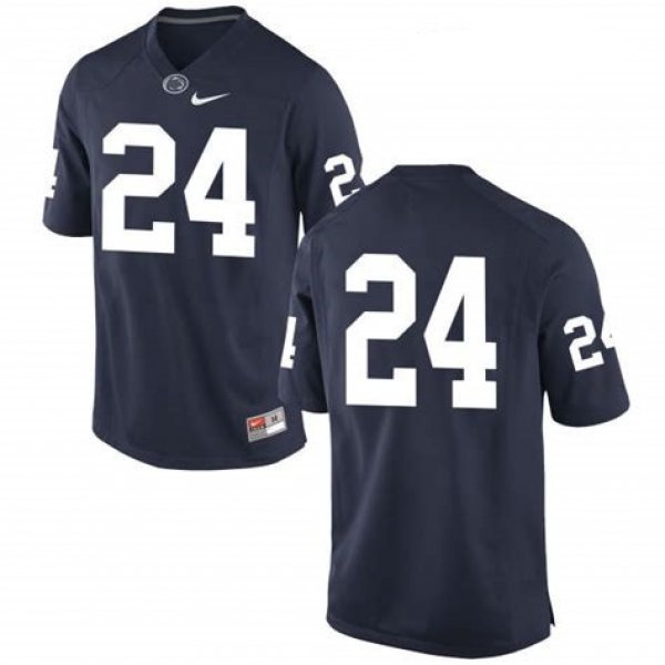 Men's Penn State Nittany Lions #24 Miles Sanders No Name Navy Blue College Football Stitched Nike NCAA Jersey