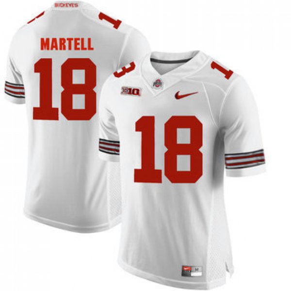 Ohio State Buckeyes 18 Tate Martell White College Football Jersey