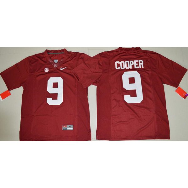 Men's Alabama Crimson Tide #9 Amari Cooper Red Limited Stitched College Football Nike NCAA Jersey