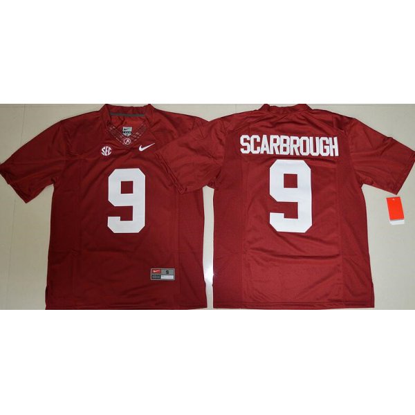 Men's Alabama Crimson Tide #9 Bo Scarbrough Red Limited Stitched College Football Nike NCAA Jersey