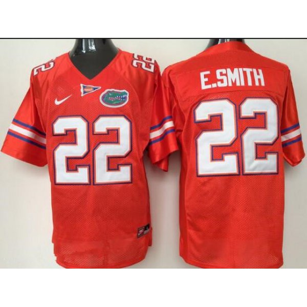 Men's Florida Gators #22 Emmitt Smith Orange Stitched NCAA Nike College Football Jersey