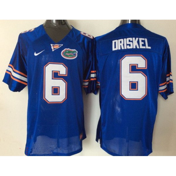 Men's Florida Gators #6 Jeff Driskel Royal Blue Stitched NCAA Nike College Football Jersey