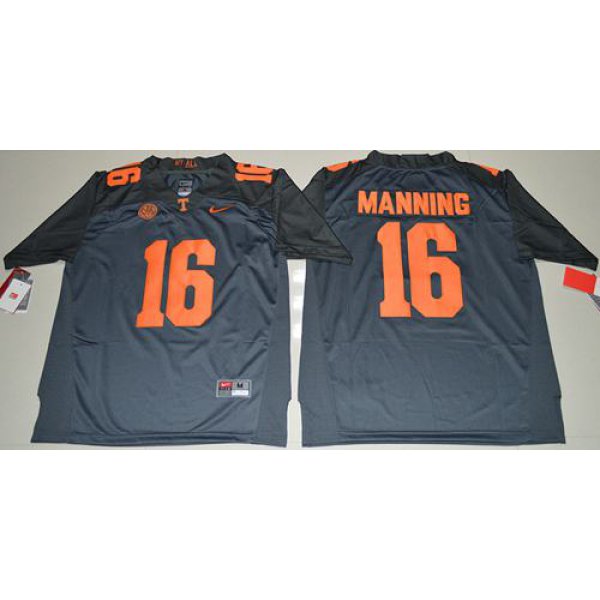 Tennessee Vols #16 Peyton Manning Grey 2016 Stitched NCAA Jersey