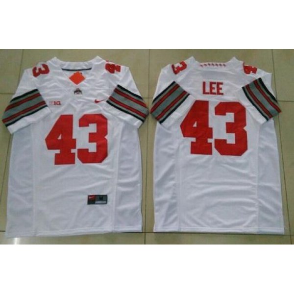Men's Ohio State Buckeyes #43 Darrin Lee White College Football Nike Limited Jersey