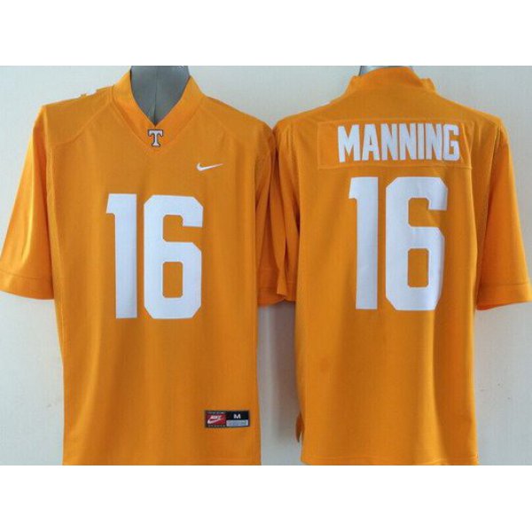 Men's Tennessee Volunteers #16 Peyton Manning Orange 2015 NCAA Football Nike Jersey