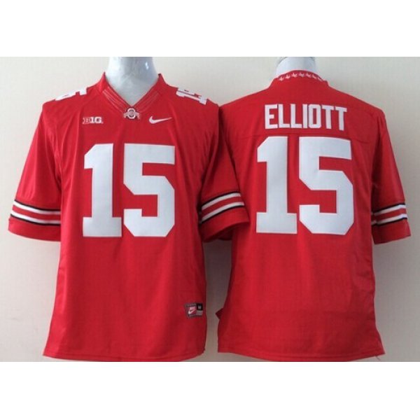 Ohio State Buckeyes #15 Ezekiel Elliott 2014 Red Limited Jersey