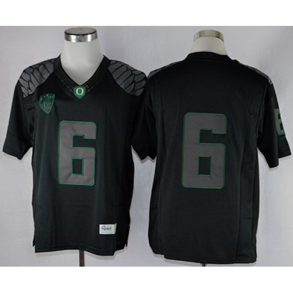 Oregon Ducks #6 Charles Nelson 2013 Lights Black Out Limited Jersey