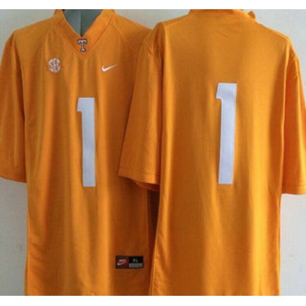 Tennessee Volunteers #1 Orange 2015 College Football adidas Jersey