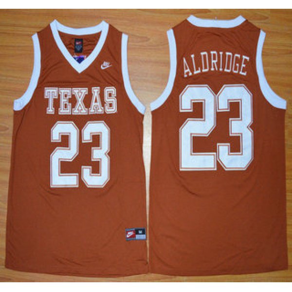 Texas Longhorns #12 LaMarcus Aldridge Burnt Orange College Basketball Jersey