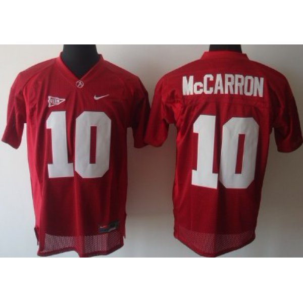 Alabama Crimson Tide #10 A.J. McCarron Red Jersey