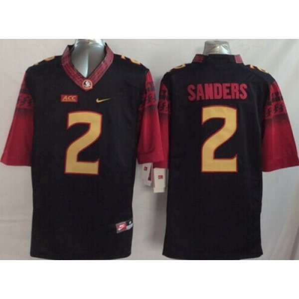 Florida State Seminoles #2 Deion Sanders 2014 Black Limited Jersey