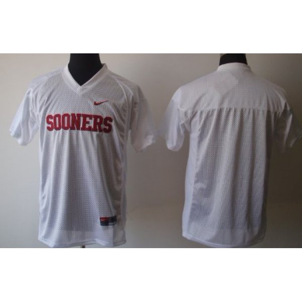 Oklahoma Sooners Blank White Jersey