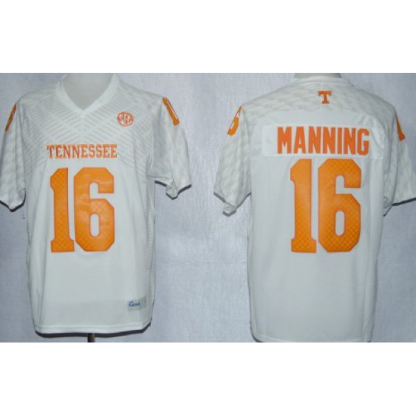 Tennessee Volunteers #16 Peyton Manning 2013 White Jersey