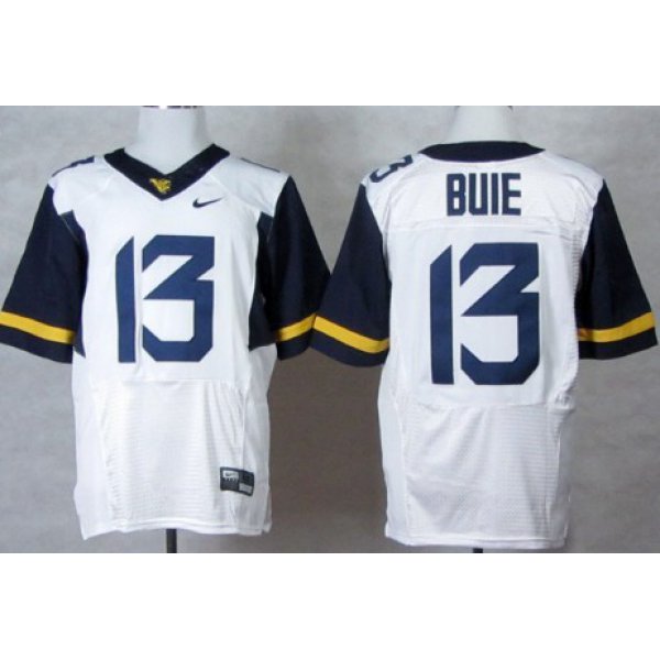 West Virginia Mountaineers #13 Andrew Buie 2013 White Elite Jersey