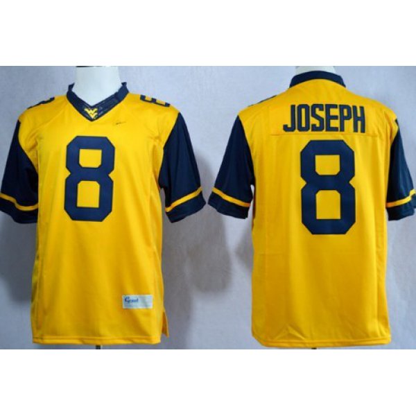 West Virginia Mountaineers #8 Karl Joseph 2013 Yellow Limited Jersey