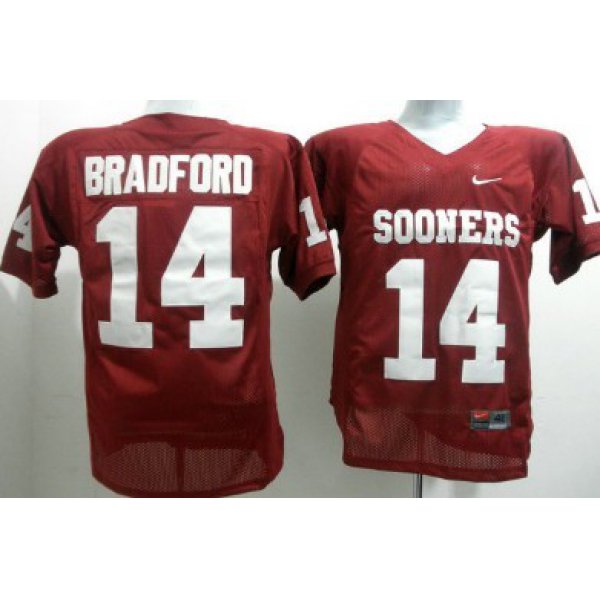 Oklahoma Sooners #14 Sam Bradford Red Jersey
