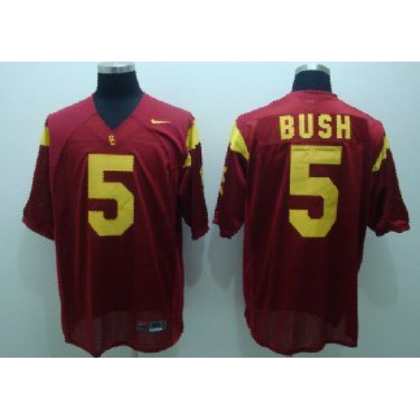 USC Trojans #5 Bush Red Jersey
