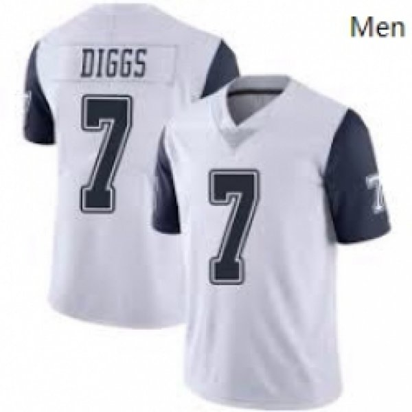 Men Nike Dallas Cowboys #7 Trevon Diggs Rush Stitched Jersey