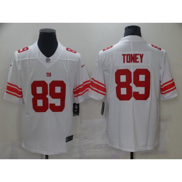 Men New York Giants 89 Toney White Nike Vapor Untouchable Limited 2021 NFL Jersey