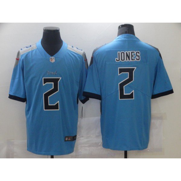 Men Tennessee Titans Julio Jones #2 Light Blue Vapor Untouchable Limited Jersey