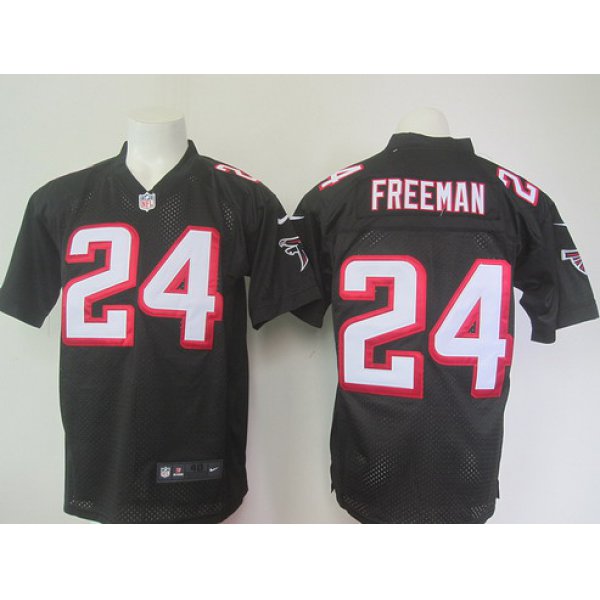 Men's Atlanta Falcons #24 Devonta Freeman Black Alternate NFL Nike Elite Jersey