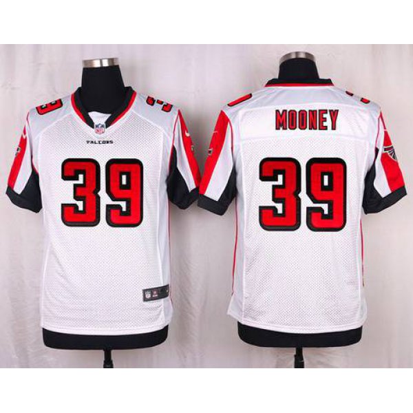 Men's Atlanta Falcons #39 Collin Mooney White Road NFL Nike Elite Jersey