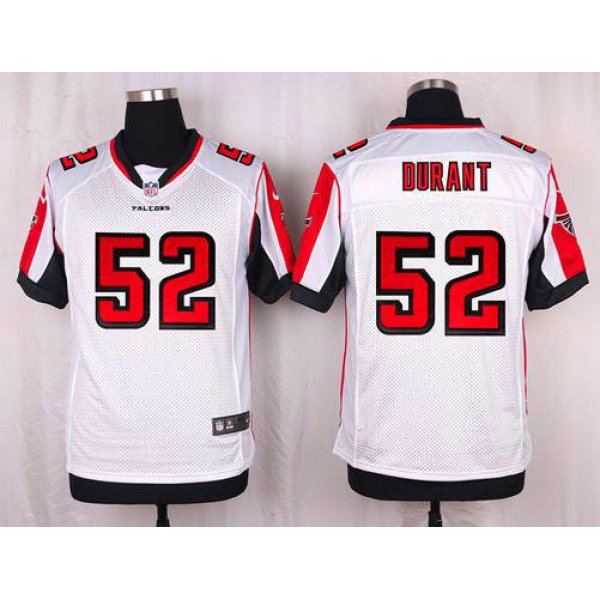 Men's Atlanta Falcons #52 Justin Durant White Road NFL Nike Elite Jersey