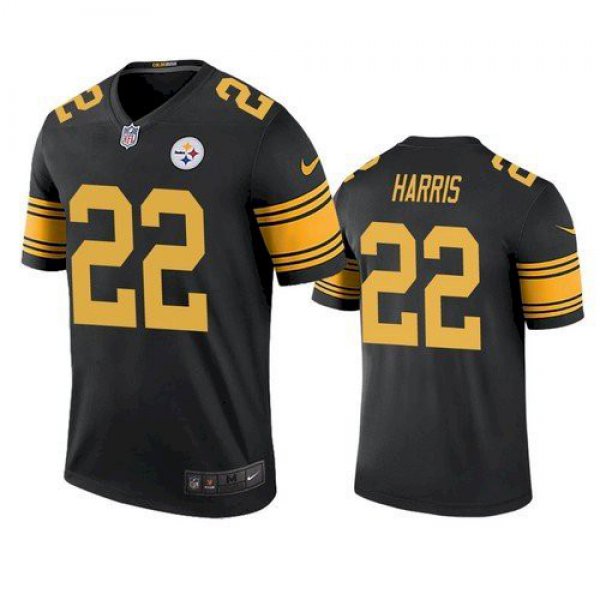 Men's Pittsburgh Steelers #22 Najee Harris Black Color Rush Limited Jersey