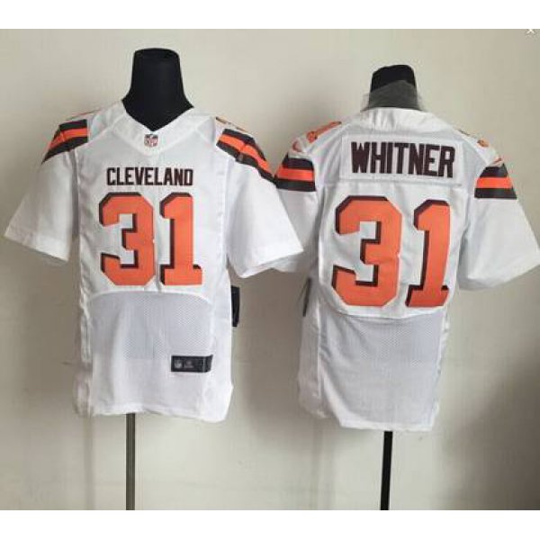 Nike Cleveland Browns #31 Donte Whitner 2015 White Elite Jersey