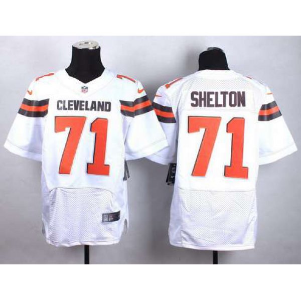 Nike Cleveland Browns #71 Danny Shelton 2015  White Elite Jersey