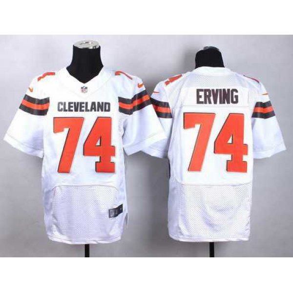 Nike Cleveland Browns #74 Cameron Erving 2015  White Elite Jersey