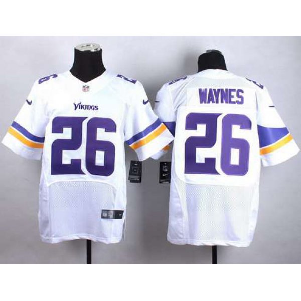 Nike Minnesota Vikings #26 Trae Waynes 2013 White Elite Jersey