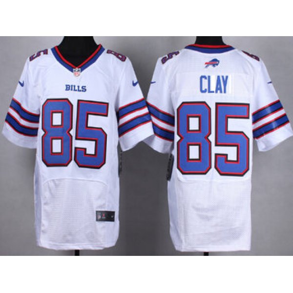 Nike Buffalo Bills #85 Charles Clay 2013 White Elite Jersey