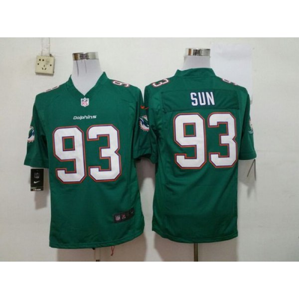 Nike Miami Dolphins #93 Ndamukong Suh 2013 Green Game Jersey