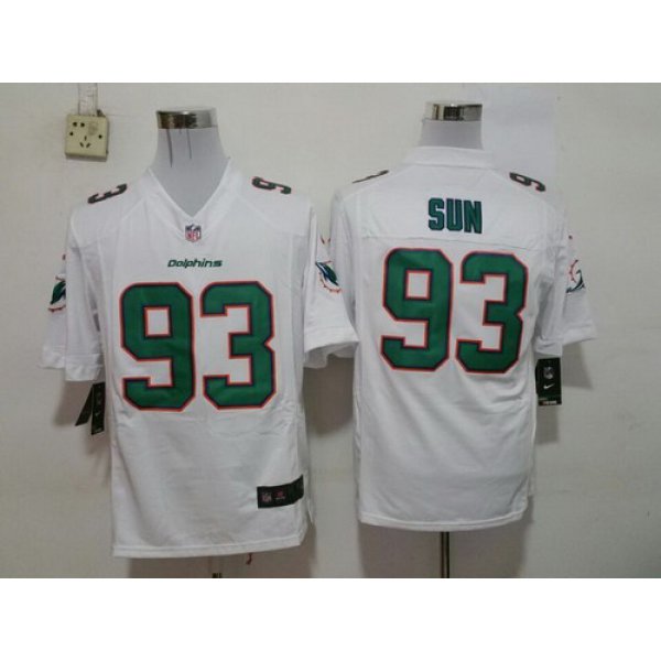 Nike Miami Dolphins #93 Ndamukong Suh 2013 White Game Jersey