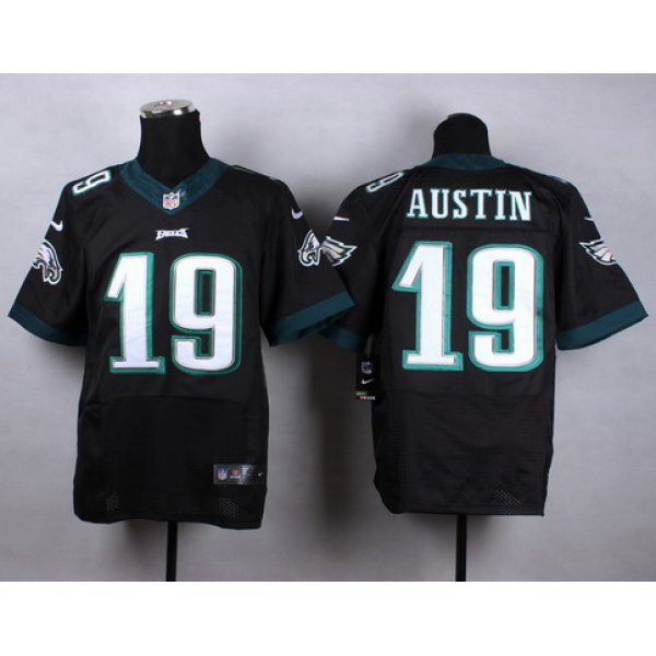 Nike Philadelphia Eagles #19 Miles Austin Black Elite Jersey