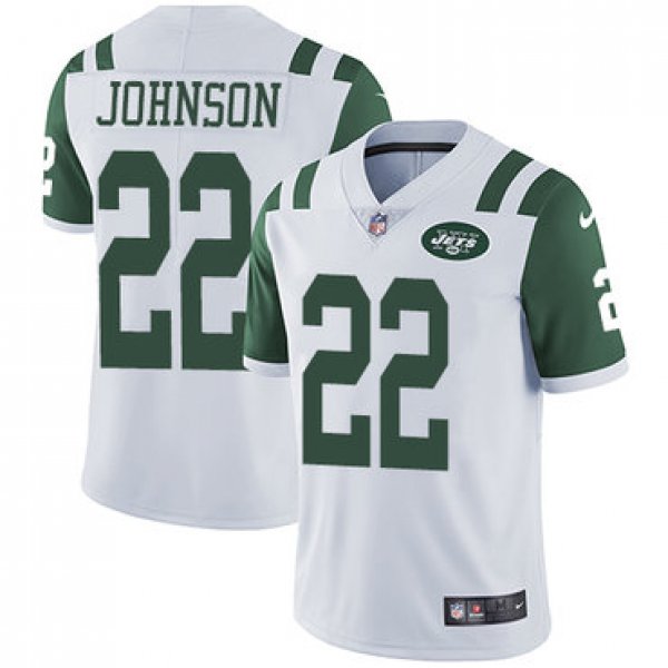 Nike New York Jets #22 Trumaine Johnson White Men's Stitched NFL Vapor Untouchable Limited Jersey