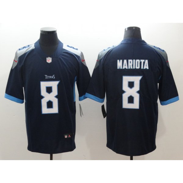 Nike Tennessee Titans 8 Marcus Mariota Navy New 2018 Vapor Untouchable Limited Jersey