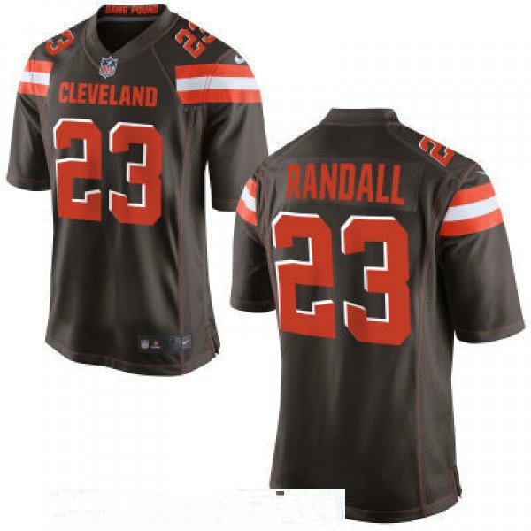 Men's Cleveland Browns #23 Damarious Randall Brown Team Color Stitched NFL Nike Game Jersey