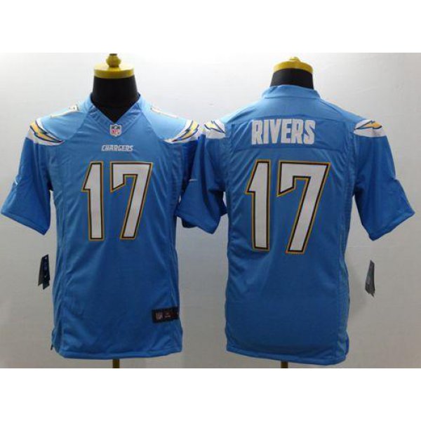 Nike San Diego Chargers #17 Philip Rivers Electric Blue Alternate Men's Stitched NFL Vapor Untouchable Limited Jersey