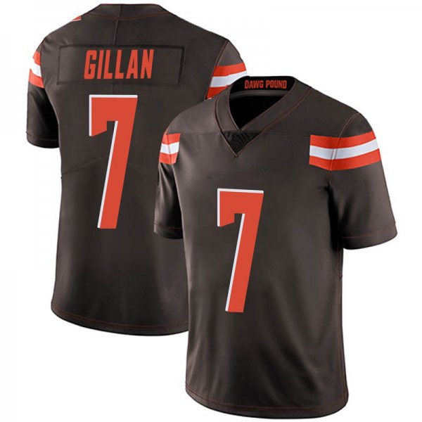 Men's Cleveland Browns #7 Jamie Gillan Brown Limited Team Color Vapor Untouchable Nike Jersey