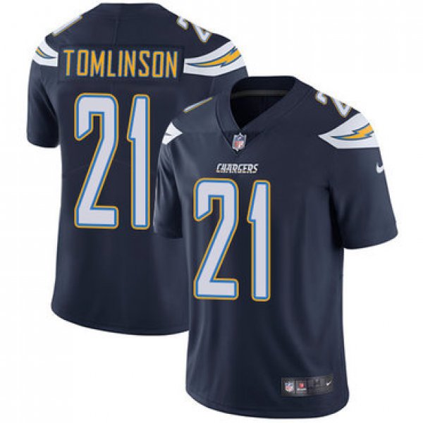 Nike San Diego Chargers #21 LaDainian Tomlinson Navy Blue Team Color Men's Stitched NFL Vapor Untouchable Limited Jersey