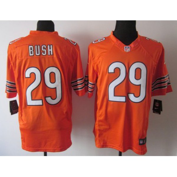 Nike Chicago Bears #29 Michael Bush Orange Limited Jersey