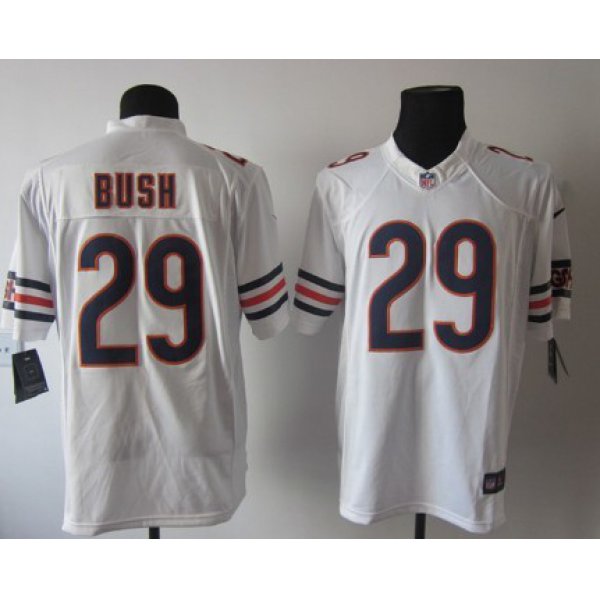 Nike Chicago Bears #29 Michael Bush White Limited Jersey