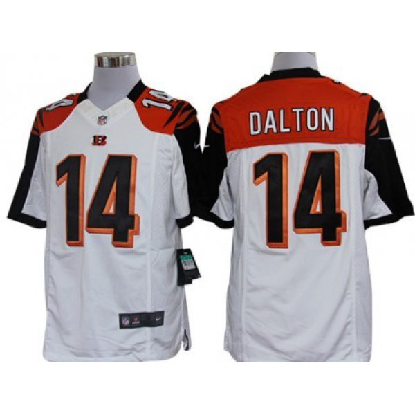 Nike Cincinnati Bengals #14 Andy Dalton White Limited Jersey