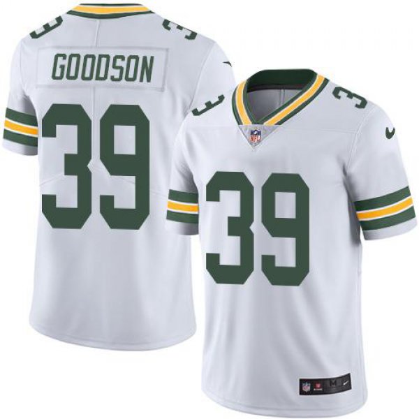 Nike Green Bay Packers #39 Demetri Goodson White Men's Stitched NFL Vapor Untouchable Limited Jersey