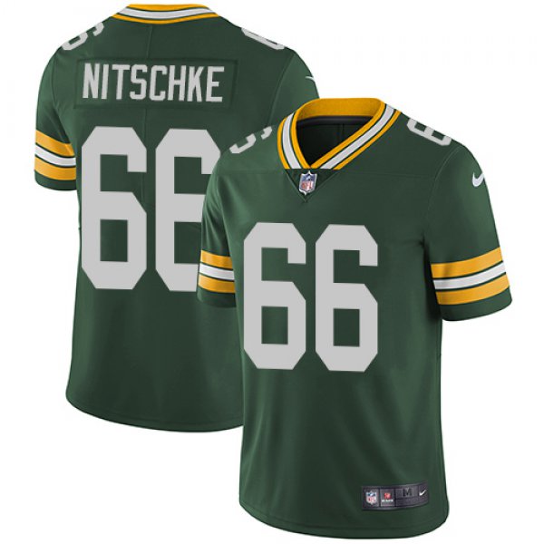 Nike Green Bay Packers #66 Ray Nitschke Green Team Color Men's Stitched NFL Vapor Untouchable Limited Jersey